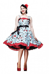robe-rockabilly-bleue