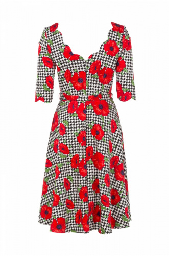 robe-pied-de-poule-et-fleur-de-pavot3