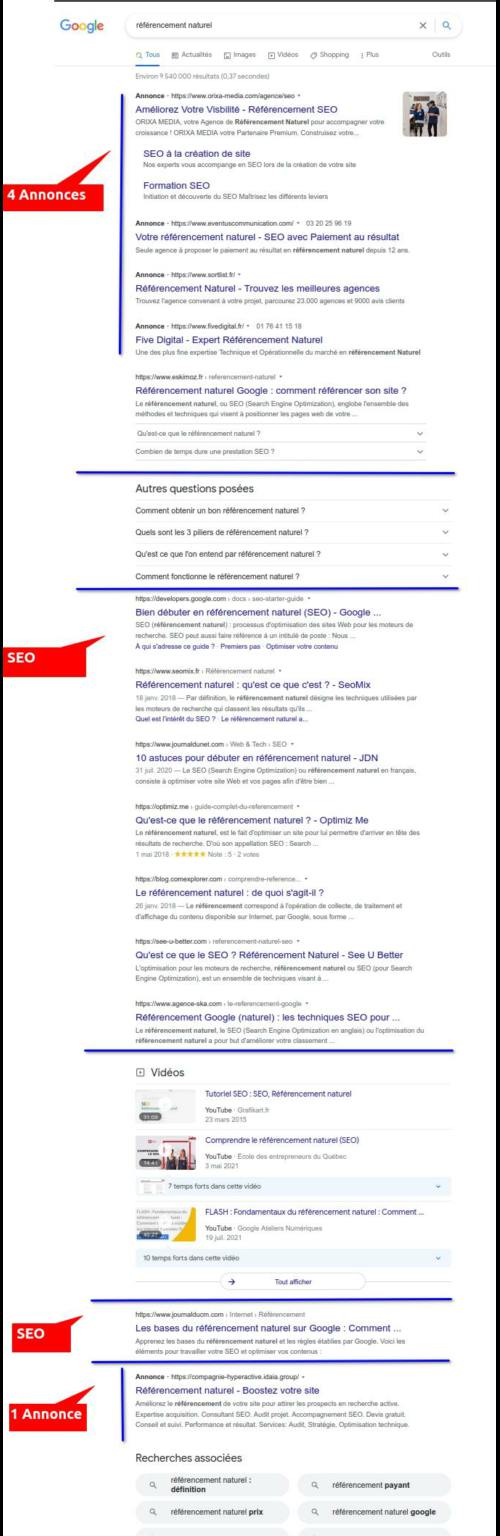 Google page accueil