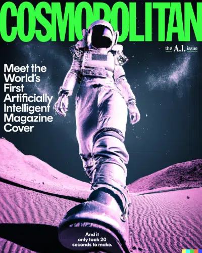 couverture magazine cosmpolitan intelligence artificielle dall E