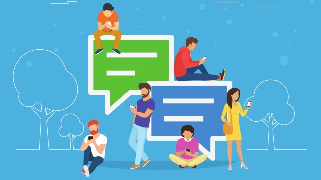 textos sms commentaires facebook messagerie numerique messenger